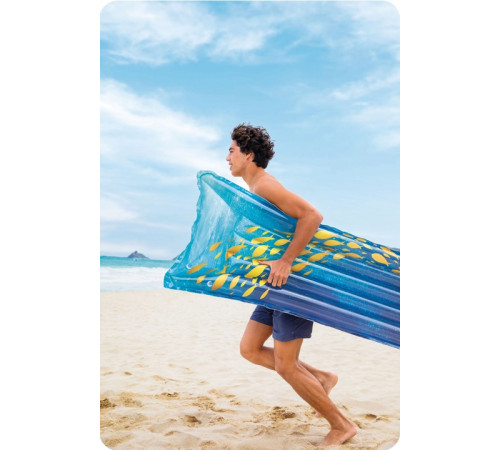 Матрац надувний для плавання Intex 59720 Рибки, 183 х 69 см