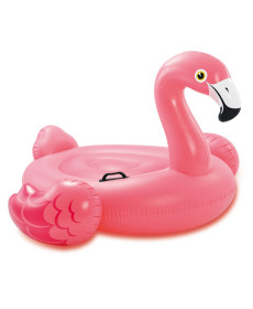 Пліт надувний пляжний з ручками INTEX 57558 Фламінго, 142 x 140 x 94 см