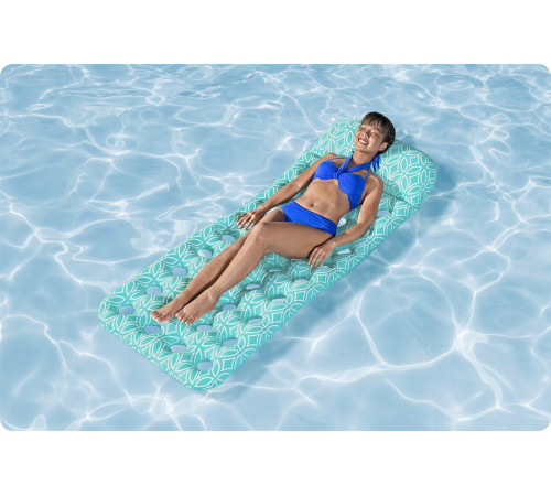 Матрац надувний для плвання Bestway 43550 бірюзовий, 198 х 74 см