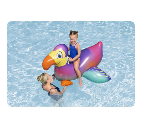 Dmuchany materac do pływania dla dzieci tukan wodny 141cm Bestway