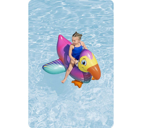 Dmuchany materac do pływania dla dzieci tukan wodny 141cm Bestway
