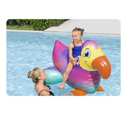 Dmuchany materac do pływania dla dzieci tukan wodny 141cm Bestway