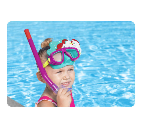 Zestaw do nurkowania dla dzieci różowy Bestway 24059