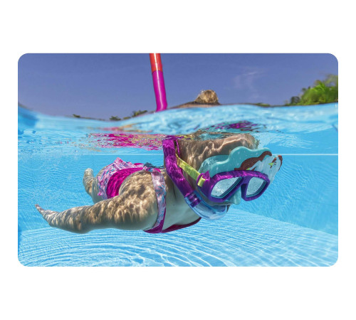 Zestaw do nurkowania dla dzieci różowy Bestway 24059