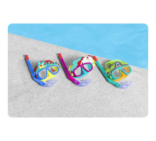 Zestaw do nurkowania dla dzieci różowy Bestway 24059