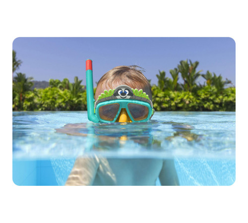 Zestaw do nurkowania dla dzieci turkusowy Bestway 24059