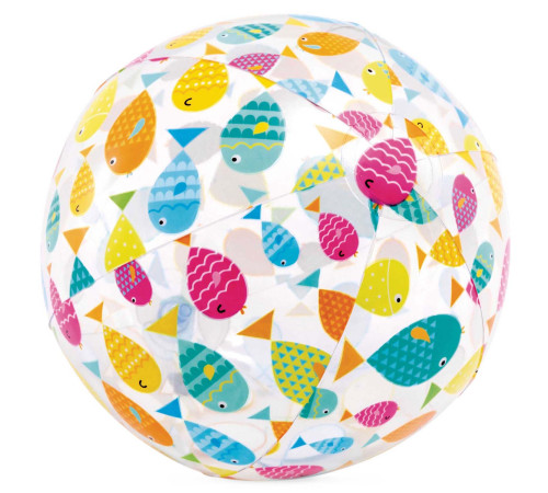 Dmuchana piłka plażowa wesołe rybki 51 cm INTEX 59040