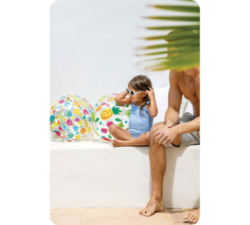 Dmuchana piłka plażowa wesołe rybki 51 cm INTEX 59040