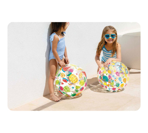 Dmuchana piłka plażowa wesołe rybki 51 cm INTEX 59040