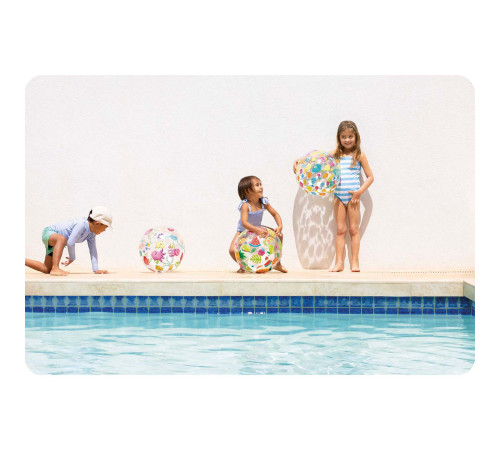 Dmuchana piłka plażowa wesołe rybki 51 cm INTEX 59040