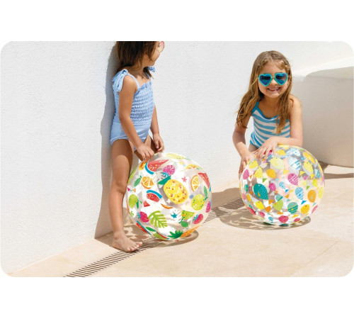 М'яч надувний пляжний INTEX 59040 Веселі рибки, 51 см