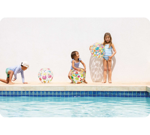 М'яч надувний пляжний INTEX 59040 Веселі рибки, 51 см