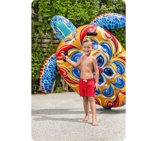 Dmuchany materac do pływania żółw 186 x 168 cm Bestway 41523