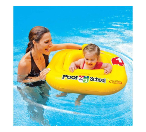 Пліт надувний для басейну Intex 56587 Pool School, 79 x 79см Пліт надувний для басейну Intex 56587 Pool School, 79 x 79см