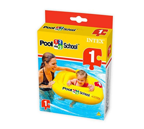 Пліт надувний для басейну Intex 56587 Pool School, 79 x 79см Пліт надувний для басейну Intex 56587 Pool School, 79 x 79см