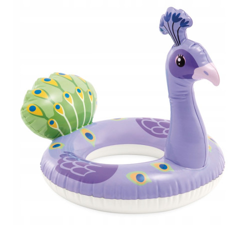 Коло надувне для плавання Intex 58221 Павич 107 х 58 см