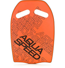 Дошка для плавання Aqua Speed WAVE KICKBOARD 3971  43 x 28 x 3,6 cм, оранжева