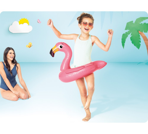 Коло надувне для плавання Intex 59220-flamingo Фламінго, 76 х 55 см Коло надувне для плавання Intex 59220-flamingo Фламінго, 76 х 55 см