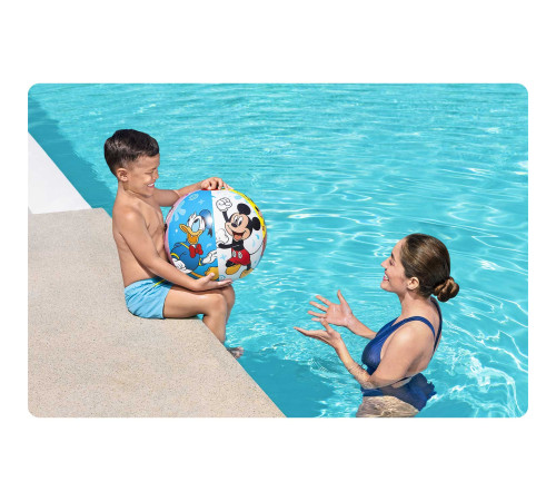 М’яч надувний пляжний Bestway 91098 Міккі, 51 см