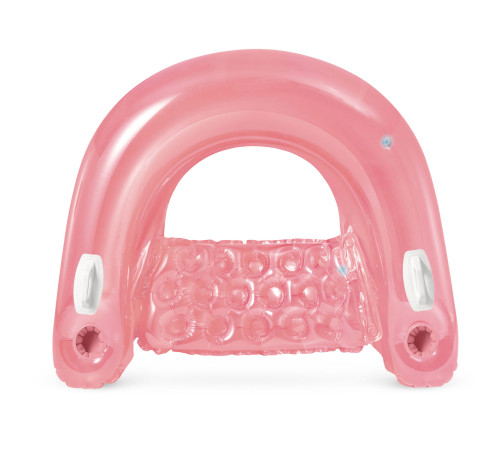 Fotel do pływania z uchwytami 147 x 99 cm różowy INTEX 58859