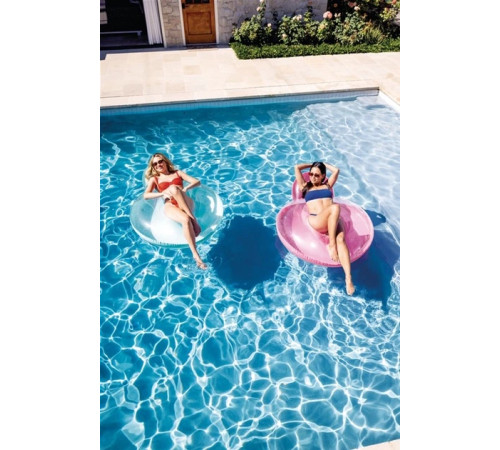 Крісло надувне для плавання INTEX 58889 рожеве, 137 х 122 см