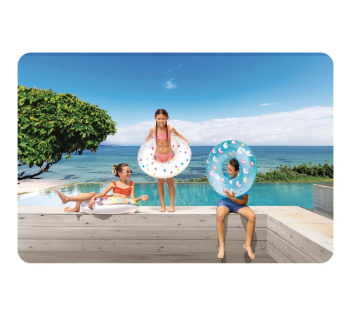 Koło do pływania serca 81 cm INTEX 59259