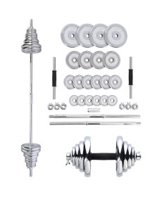 Гантелі розбірні хромовані в кейсі HMS STC50 50 кг