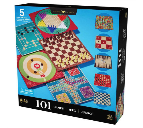 Набір настільних ігор Spin Master "101 гра", різнокольоровий