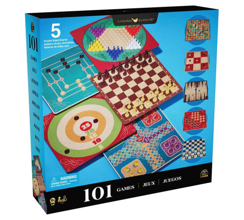 Набір настільних ігор Spin Master "101 гра", різнокольоровий