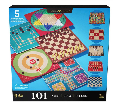Набір настільних ігор Spin Master "101 гра", різнокольоровий
