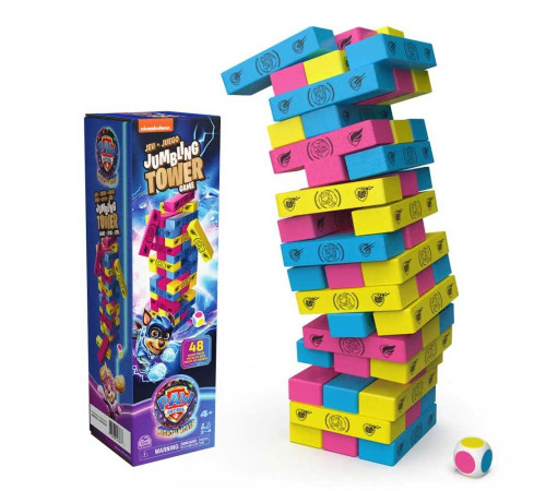 Настільна гра Spin Master Дженга "Щенячий патруль у кіно 2"