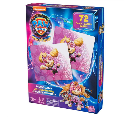 Настільна гра Spin Master Меморі "Щенячий патруль у кіно 2"