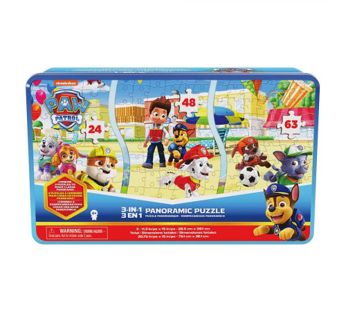 Пазл Spin Master Панорама 3в1 "Щенячий патруль" 78 х 38 см, 135 ел.