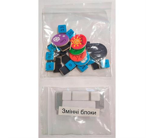 Магнітний календар Viga Toys із годинником українською мовою (50377U) Магнітний календар Viga Toys із годинником українською мовою (50377U)