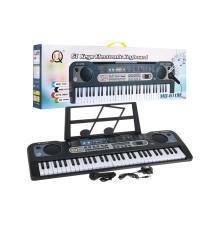 Дитячий синтезатор Ramiz MQ-6119L з підсвіткою, мікрофоном та підставкою для нот