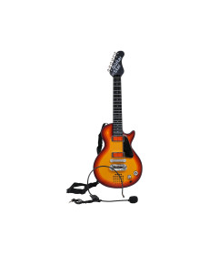 Дитяча електрогітара + навушники з мікрофоном Enjoy ZMU.HK-9080B.CR, помаранчева