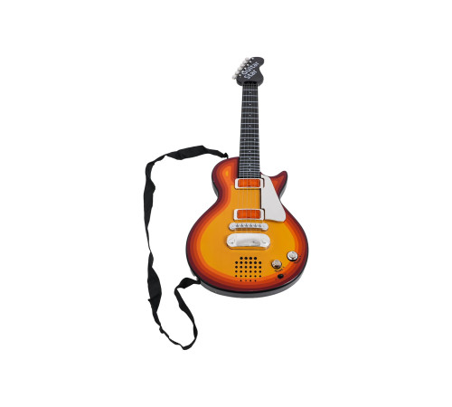 Дитяча електрогітара + навушники з мікрофоном Enjoy ZMU.HK-9080B.CR, помаранчева