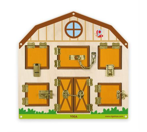 Бізіборд Viga Toys Будиночок на фермі (51627FSC) Бізіборд Viga Toys Будиночок на фермі (51627FSC)