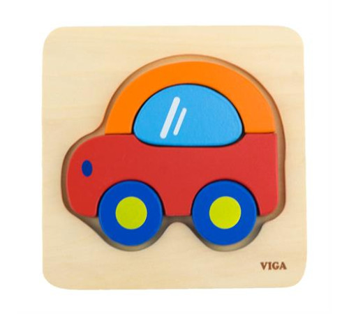 Дерев'яний мініпазл Viga Toys Машинка (50172) Дерев'яний мініпазл Viga Toys Машинка (50172)
