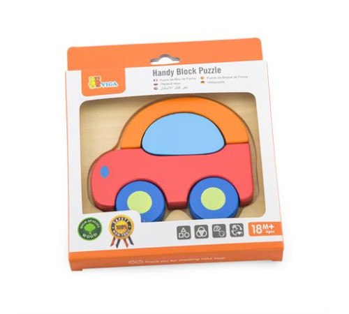 Дерев'яний мініпазл Viga Toys Машинка (50172) Дерев'яний мініпазл Viga Toys Машинка (50172)