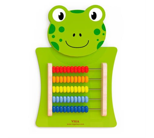 Бізіборд Viga Toys Жабка з рахівницею (50679FSC) Бізіборд Viga Toys Жабка з рахівницею (50679FSC)