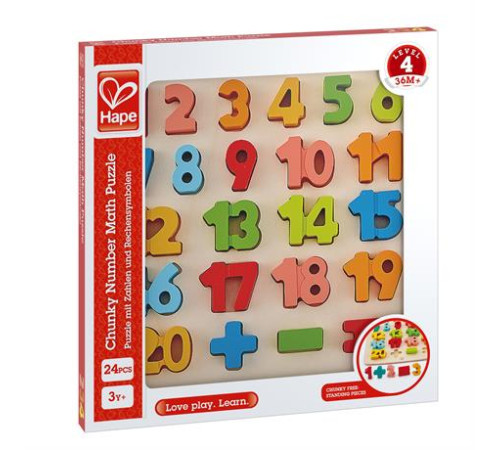 Дерев'яний пазл Hape Цифри (E1550) Дерев'яний пазл Hape Цифри (E1550)