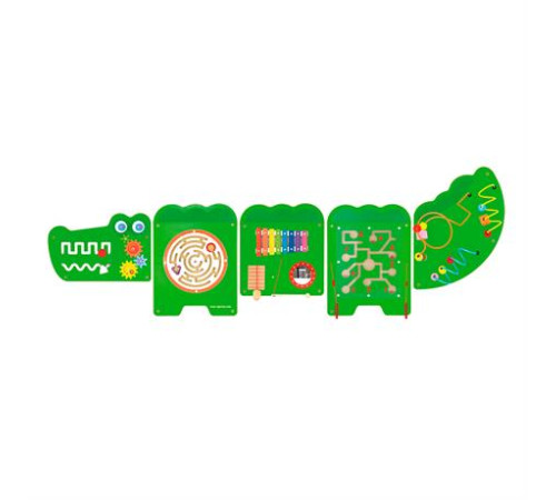 Бізіборд Viga Toys Крокодил, 5 секцій (50346FSC) Бізіборд Viga Toys Крокодил, 5 секцій (50346FSC)