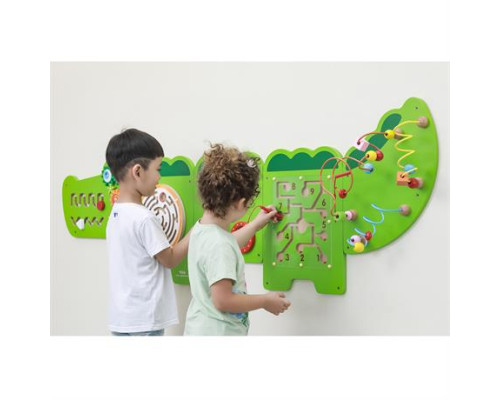 Бізіборд Viga Toys Крокодил, 5 секцій (50346FSC)