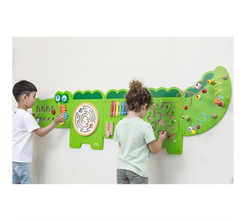 Бізіборд Viga Toys Крокодил, 5 секцій (50346FSC) Бізіборд Viga Toys Крокодил, 5 секцій (50346FSC)