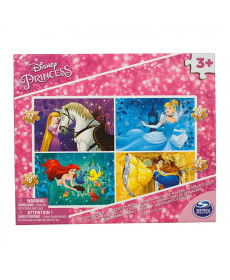 Пазл дерев'яний Spin Master 4в1 Принцеси 23 х 15 см, 72 ел.