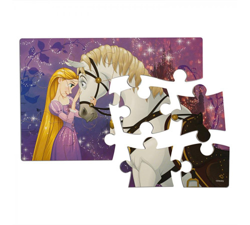 Пазл дерев'яний Spin Master 4в1 Принцеси 23 х 15 см, 72 ел.