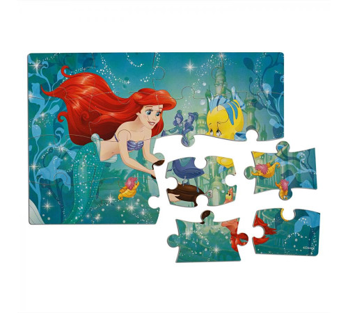 Пазл дерев'яний Spin Master 4в1 Принцеси 23 х 15 см, 72 ел.