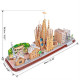 3D пазл CubicFun City Line Барселона (MC256h)