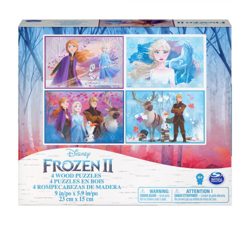 Пазл дерев'яний Spin Master "Холодне серце 2" 4в1, 23 х 15 см